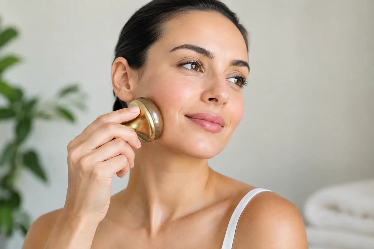 How to Use Kansa Gua Sha for Firmer-Looking Skin